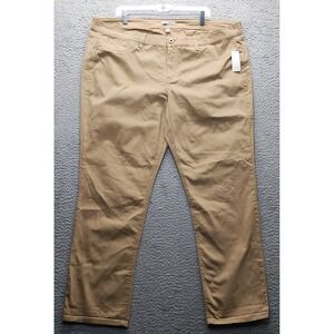 Bongo Plus Ankle Biter Jeans Womens 24W Brown Denim Stretch Comfort Straight Leg